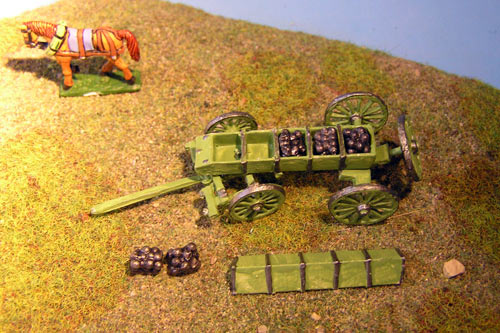 2 horse team Caisson & 1 rider