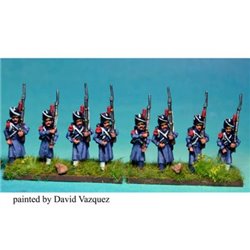 Old Guard Grenadiers Marching in Greatcoat
