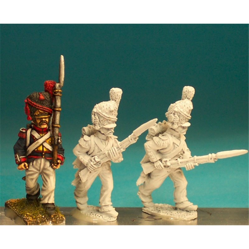 Grenadiers in Bearskin Advancing low porte