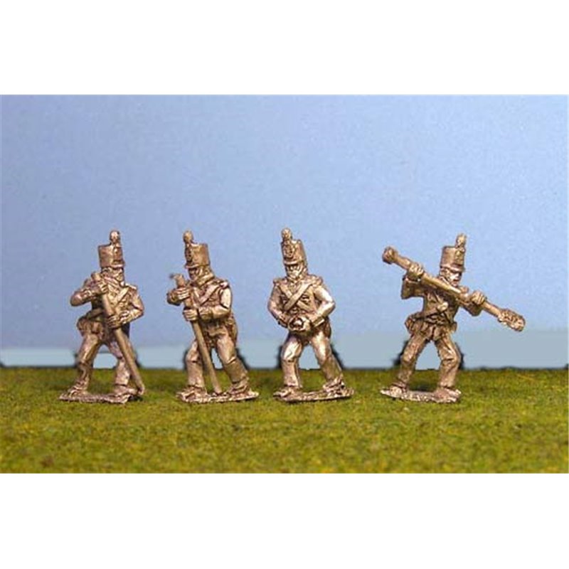 Peninsular British/KGL Artillerymen Stovepipe Shako Loading