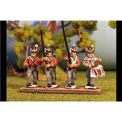 1813-14 British/KGL Belgic Shako Command Marching Peninsular