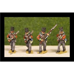 1813-14 British/KGL Covered Shako Advancing Peninsular