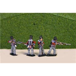 1813-14 British/KGL Covered Shako Flank Company Firing Peninsular