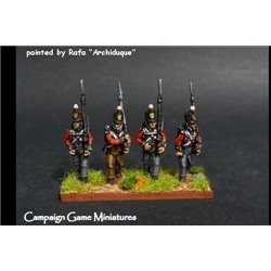 1813-14 British/KGL Stovepipe Shako Marching Peninsular