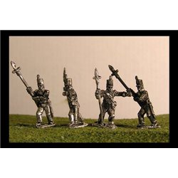 1808-14 Peninsular Sergeants with Halberds x 4 figures (2 variants)