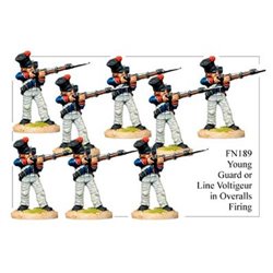 French Young Guard Infantry In Campaign Dress Firing