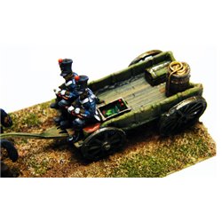 Four horse supply wagon