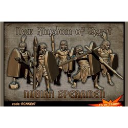 New-Kingdom Egyptian - Nubian spearmen