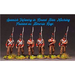 Spanish Infantry in Round Hat Marching