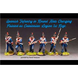 Spanish Infantry in Round Hat Charging