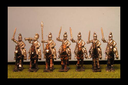 Cuirassiers Charging with Sword x 8 with Command