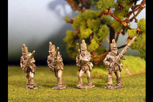 Infantry Advancing Stovepipe Shako Flank Co