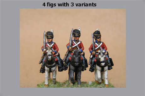 Scots Greys at Rest Sword on Shoulder x 4 (2 variants)