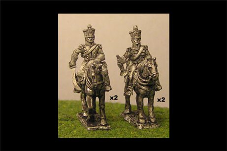 Chasseurs a Cheval Command At Rest (x4)