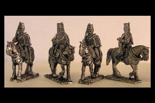 French Hussars At Rest (x4)
