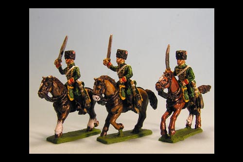 Chasseurs a Cheval de la Guard Charging Campaign Dress (4 figs with 3 variants)