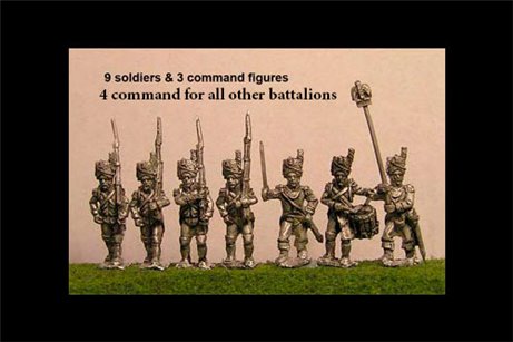 Old Guard Grenadiers Marching in Full Dress (1804-15) 12 figs