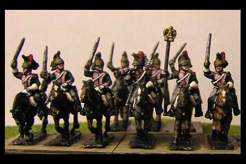 French Dragoons Charging x8