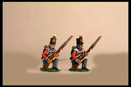 Hanover Landwehr Kneeling (For Square) in Stovepipe Shako