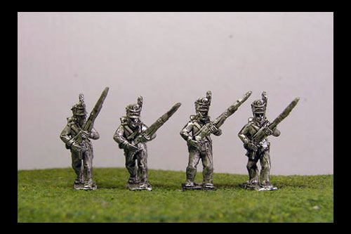 Portuguese Infantry Advancing  in Barretina shako