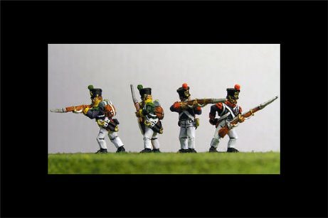 Young Guard Tirailleurs/ Voltiguers 1813-1815 Firing Line/Skirmish Campaign Dress 12 figs