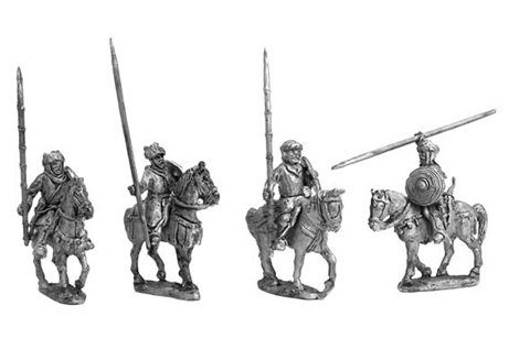 Bedouins mounted (4 complete miniatures in 4 variants)