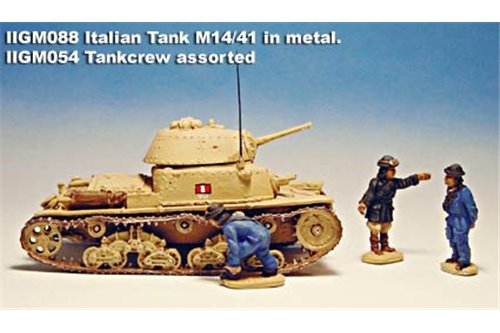 Italian medium tank Ansaldo-Fiat M 14/41 in Kit with colour picture.