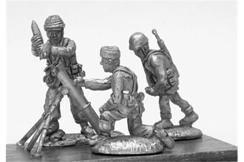 Parachutists of Folgore with field mortar mod. 81