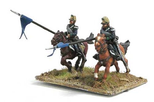 Lancers in campaign dress, charging (2 positions)