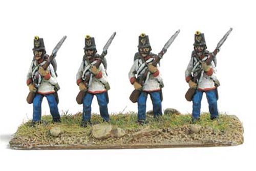 Austrian Fusiliers in attack march