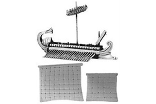 Roman Quinquereme with Corvus  (includes furled & set main and fore sails)