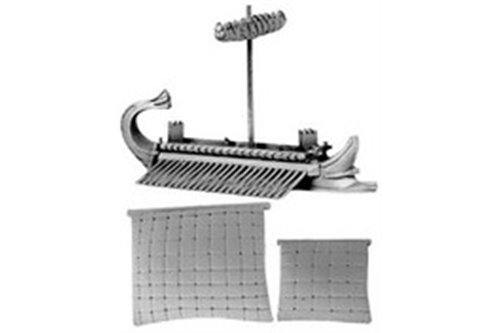 Hellenistic Quinquereme (includes furled & set main and fore sails)