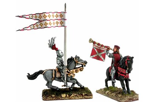 Mounted Trumpeter and Standard Bearer 1