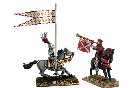Mounted Trumpeter and Standard Bearer 1