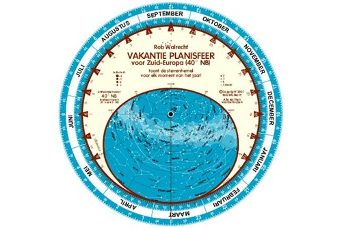 Dutch planisphere for 40ﾰ North