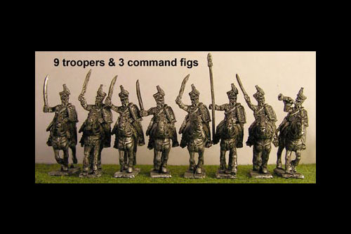 Brunswick Hussars Charging x8