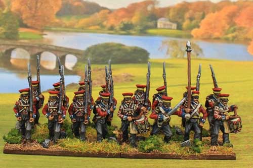 Hanover Marching in Caps (Feldmutz) with Command