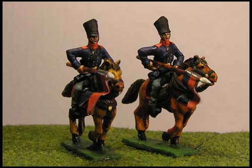Uhlans Charging in Covered Shako & Litewka