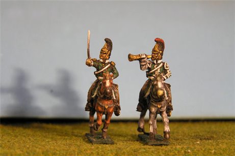 Dragoons Command x4 (2 Trumpeters & 2 Officers)