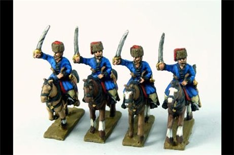 Cossacks in Colpack (Don and others) Charging with Sword x4