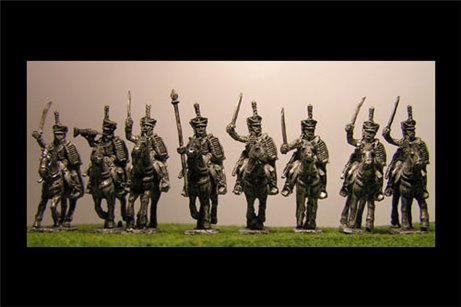 Hussars Charging with Command x 8 figures