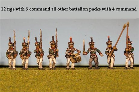 Grenadiers / Guard Marching with Command 12 figs