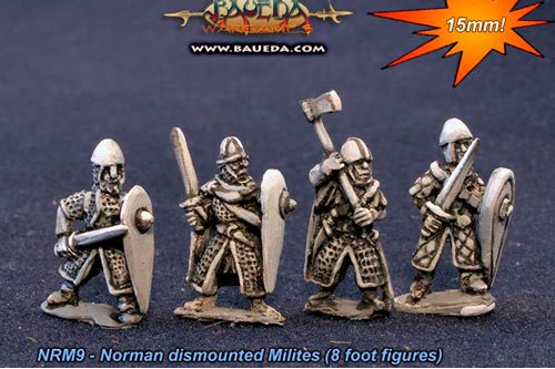 Norman dismounted Milites (8 Figures)
