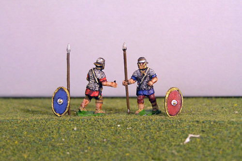Auxiliary Advancing. Separate spears and shields included.