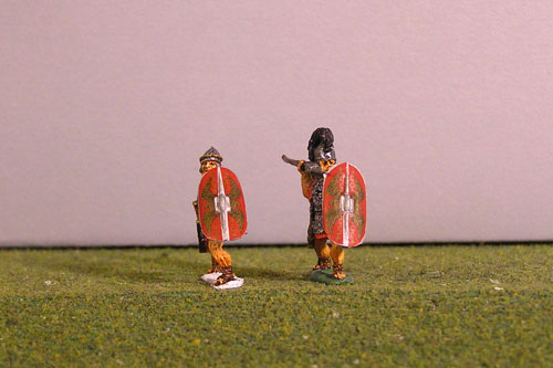 Red, Eagle head with gold wings and thunderbolts