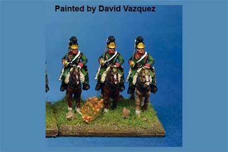 1st Chasseurs à Cheval at Rest at Waterloo in Helmet x4
