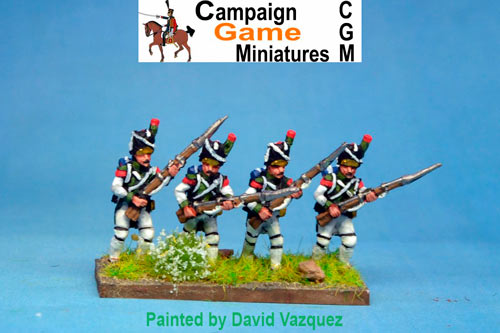Italian Guard Velite Grenadiers (Veliti Reale) Advancing.