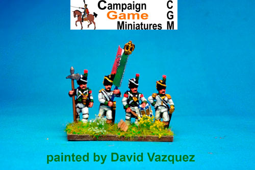 Italian Guard Velite Chasseurs/Carabinier (Veliti Reale) Command Standing