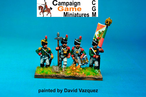 Italian Guard  Chasseurs (Reale) Command Standing