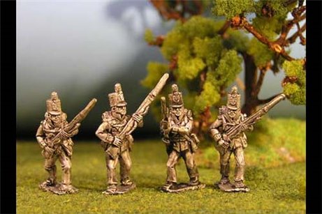 British Line Infantry Advancing Stovepipe Shako 12 figs